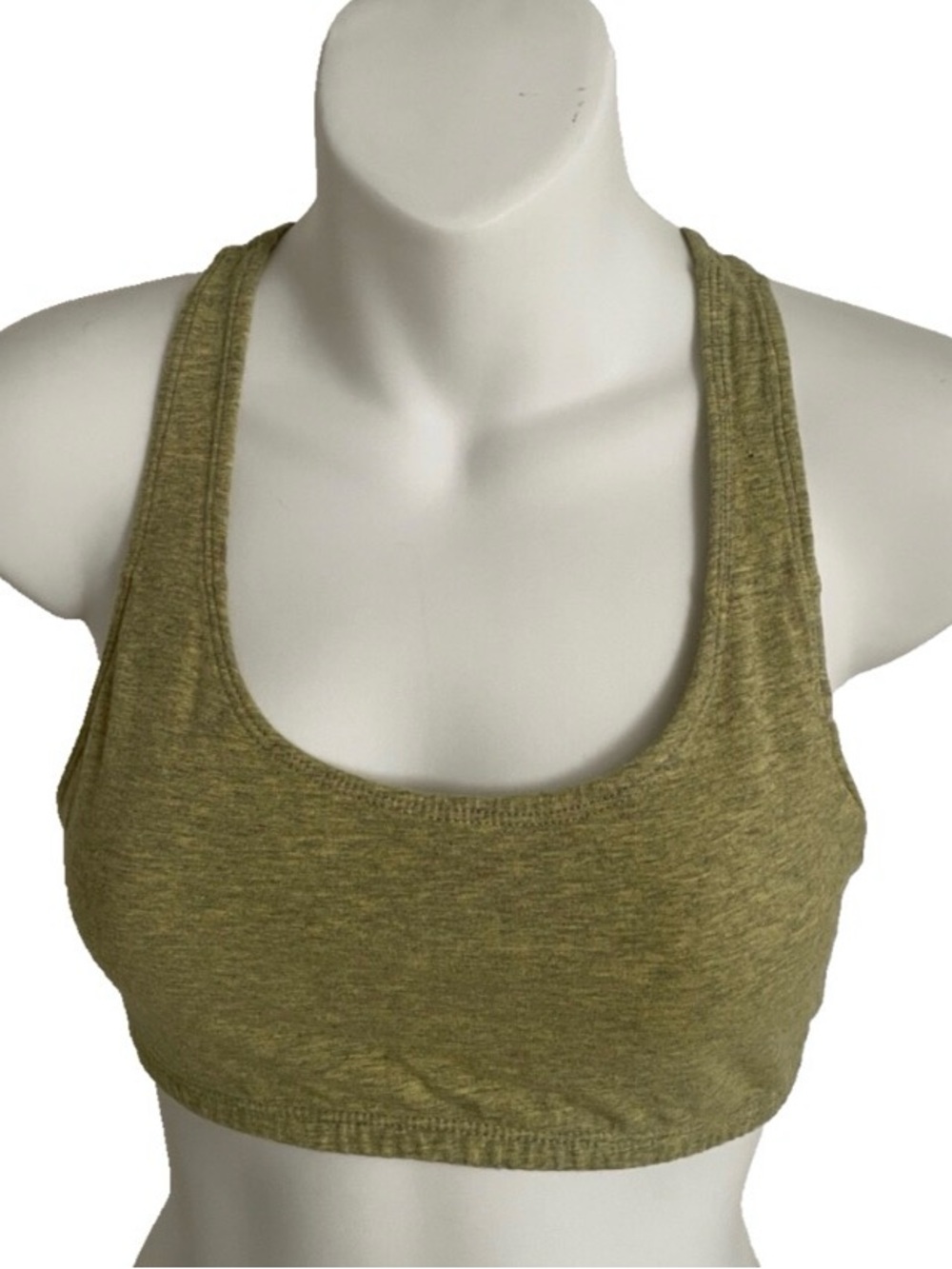 Light OLIVE Green Racerback SPORTS BRA XS